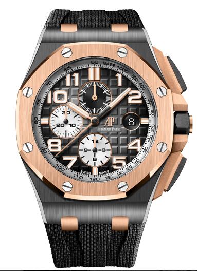 Audemars Piguet Royal Oak Offshore 44 Pink Gold Grey REF: 26405NR.OO.A002CA.01 replica